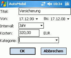 Regelm&auml;&szlig;ige Kosten