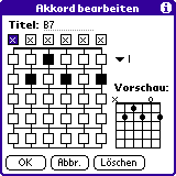 Chord Edit Screen