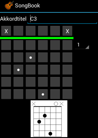 Chord Edit Screen