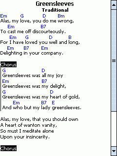 Song View in Full Screen Mode