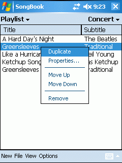 Playlist Screen