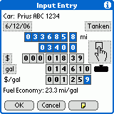 Screenshot of input dialog