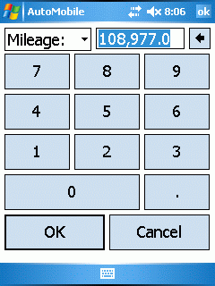 Screenshot of big input dialog